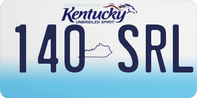KY license plate 140SRL