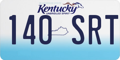 KY license plate 140SRT