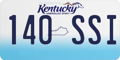 KY license plate 140SSI