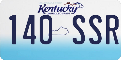 KY license plate 140SSR