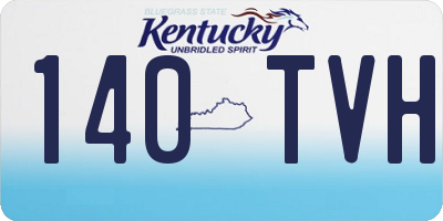 KY license plate 140TVH