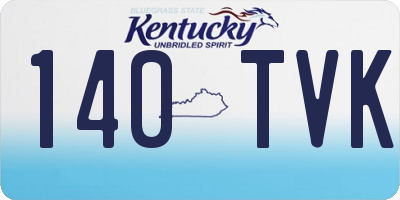 KY license plate 140TVK