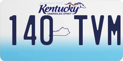 KY license plate 140TVM