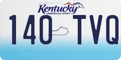 KY license plate 140TVQ