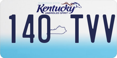 KY license plate 140TVV