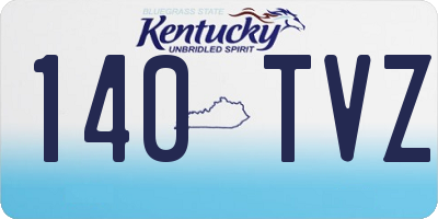KY license plate 140TVZ