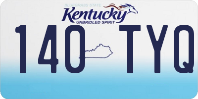 KY license plate 140TYQ