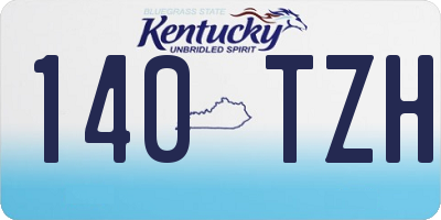 KY license plate 140TZH