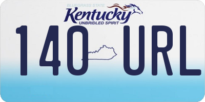 KY license plate 140URL