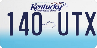 KY license plate 140UTX