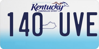 KY license plate 140UVE