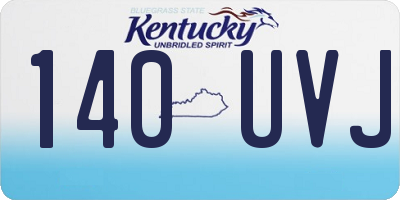 KY license plate 140UVJ