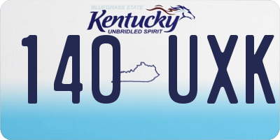 KY license plate 140UXK