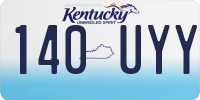 KY license plate 140UYY