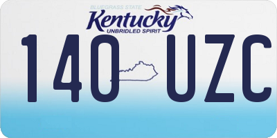 KY license plate 140UZC