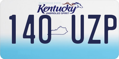 KY license plate 140UZP