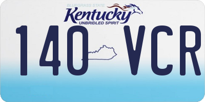 KY license plate 140VCR