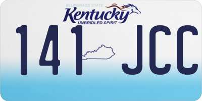 KY license plate 141JCC