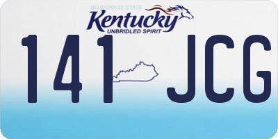 KY license plate 141JCG