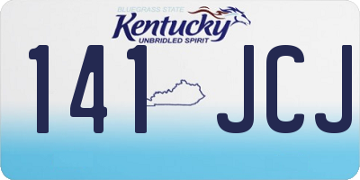 KY license plate 141JCJ