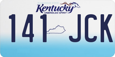 KY license plate 141JCK