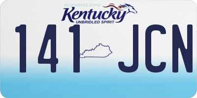 KY license plate 141JCN