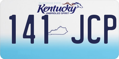 KY license plate 141JCP