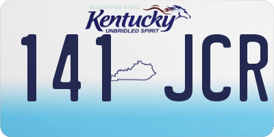 KY license plate 141JCR