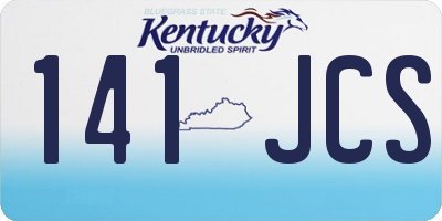 KY license plate 141JCS