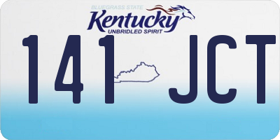 KY license plate 141JCT