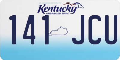 KY license plate 141JCU
