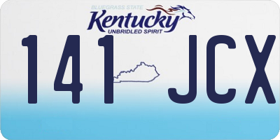 KY license plate 141JCX