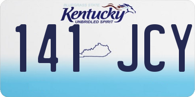 KY license plate 141JCY