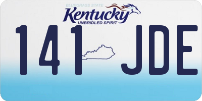 KY license plate 141JDE