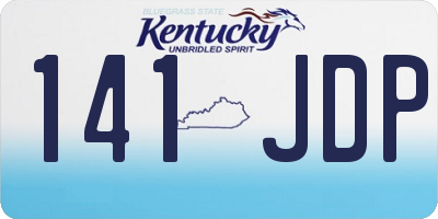 KY license plate 141JDP
