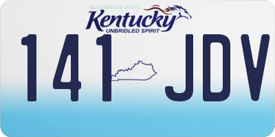 KY license plate 141JDV