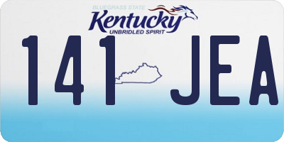 KY license plate 141JEA
