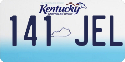 KY license plate 141JEL