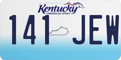 KY license plate 141JEW
