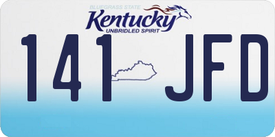 KY license plate 141JFD