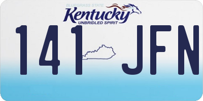 KY license plate 141JFN