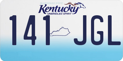 KY license plate 141JGL