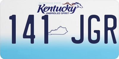 KY license plate 141JGR