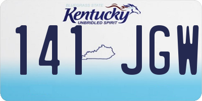 KY license plate 141JGW