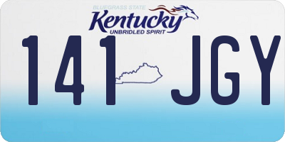 KY license plate 141JGY