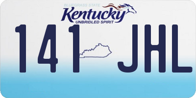 KY license plate 141JHL