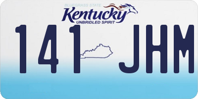 KY license plate 141JHM