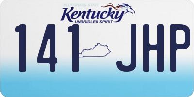 KY license plate 141JHP