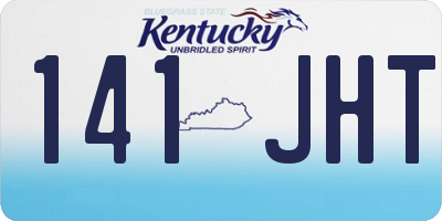 KY license plate 141JHT