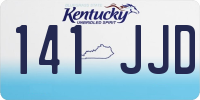 KY license plate 141JJD